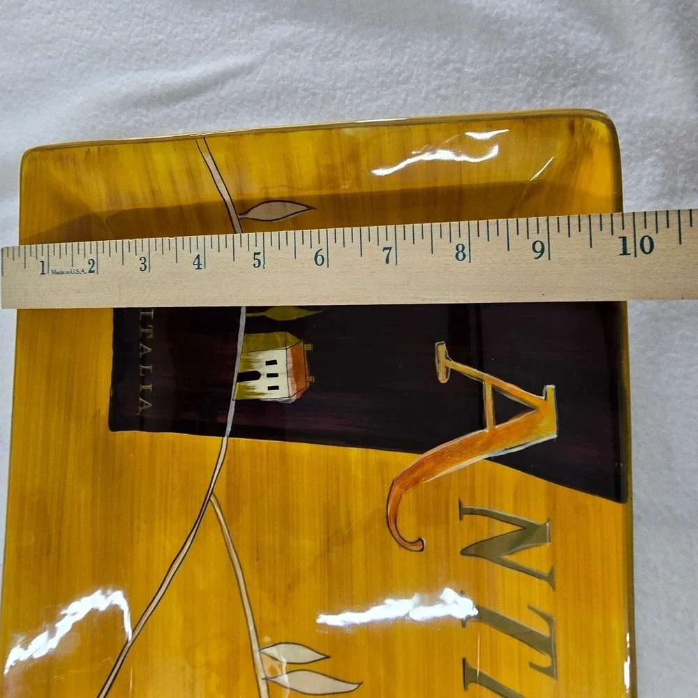 Pier 1 Earthenware Tray Antipasto‎ Olive Serving Platter Charcuterie Board 10x18
